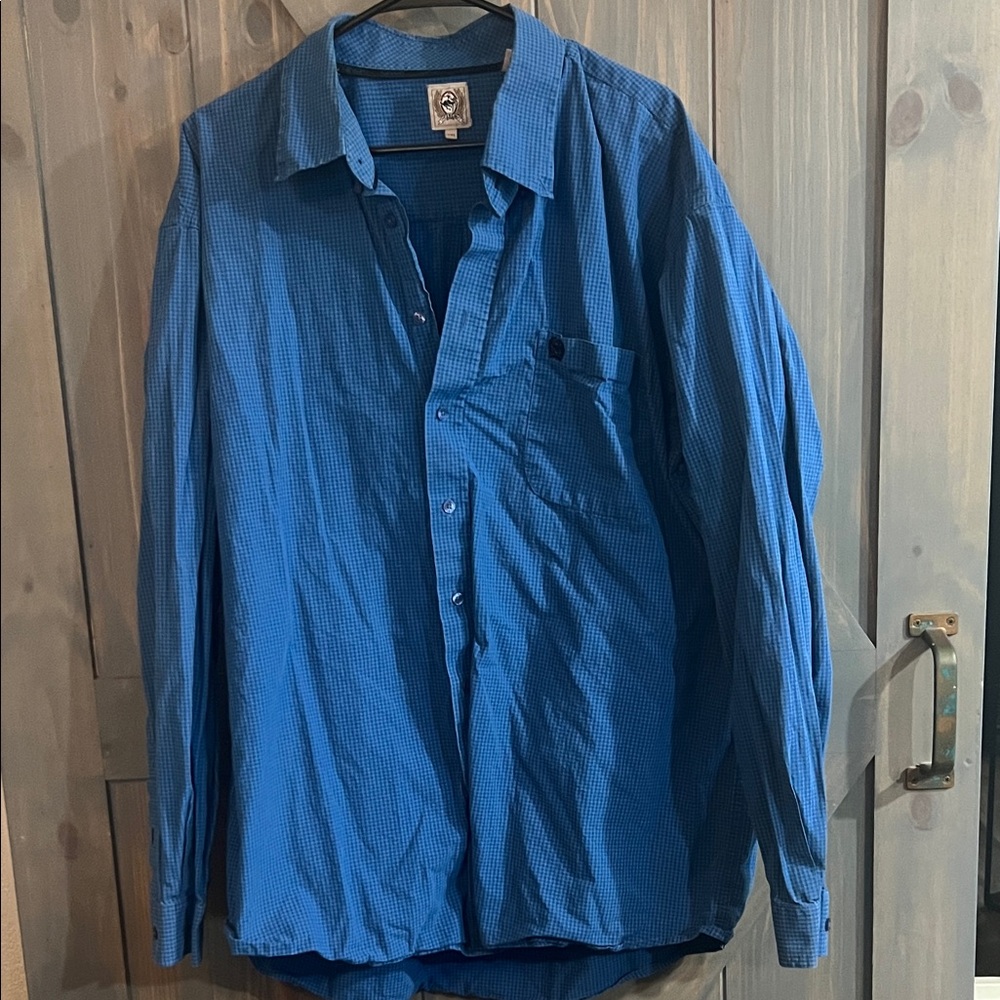 Cinch Blue Casual Button Down Shirt